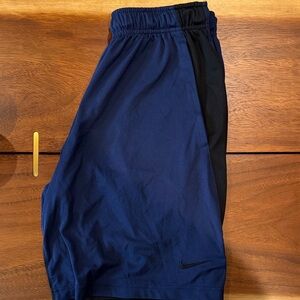 Nike Navy and Black Sports Shorts